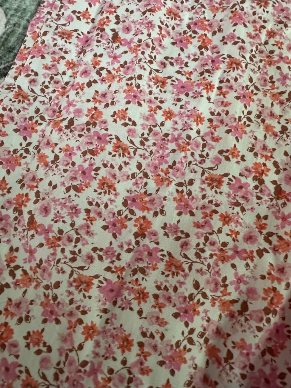 Pink Floral and Pink Gingham Pajama Pants Set Sz M - Picture 4 of 10